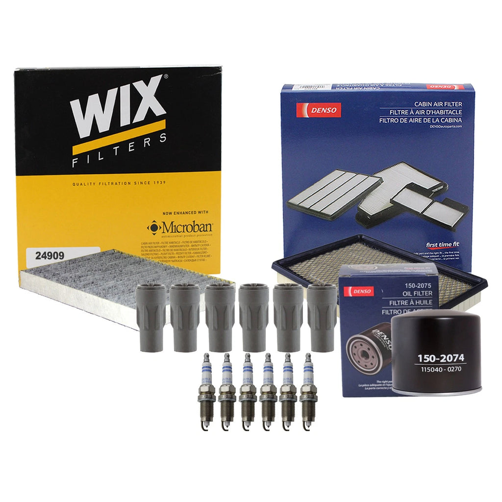 Denso Tune Up Kit with 6 Spark Plugs & Boots for Charger Magnum 300 (2005–2008)