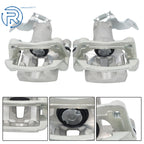 Set of 2 Rear Brake Calipers w/ Bracket for Kia Forte5 Hyundai Veloster Elantra GT