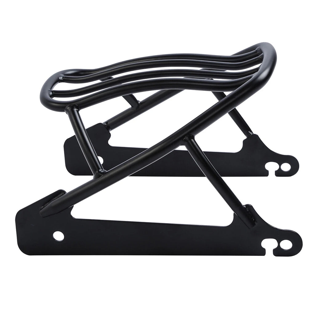 Black Solo Luggage Rack for Harley Dyna Street Bob Super Wide Glide (2006–2017)