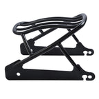 Black Solo Luggage Rack for Harley Dyna Street Bob Super Wide Glide (2006–2017)
