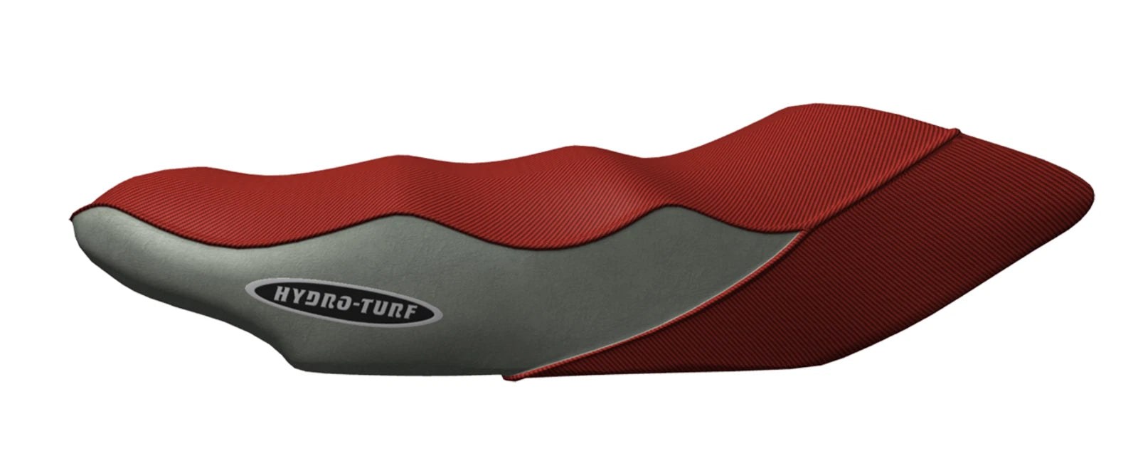 Hydro-Turf Seat Cover for Yamaha VX/VX Deluxe/VX Sport (Gray Vinyl/Red CF)