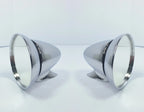 Chrome GT Racing Rear View Mirrors Bullet Style for Pair (4.5 in)