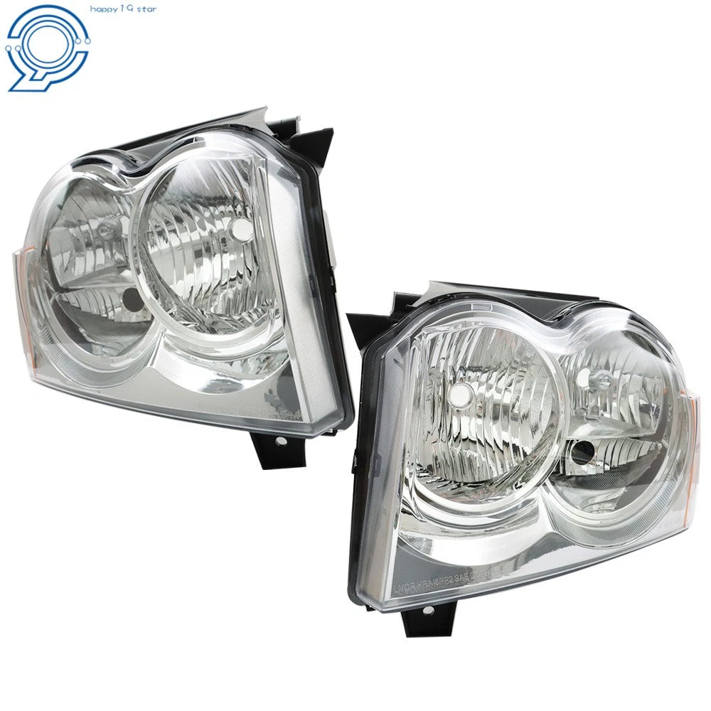 Headlight Assembly for Grand Cherokee (2005–2007) Halogen, Driver & Passenger