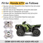 Set of 2 Rear Wheel Hubs for Honda TRX500FM1 TRX500FM2 (2014–2019)