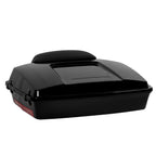Black Razor Pack Trunk Backrest for Harley Touring (1997–2013)