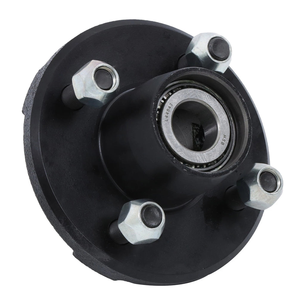 Set of 5 Trailer Hub Assemblies for 4 on 4" 1" Spindle Bolt Circle