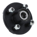 Set of 5 Trailer Hub Assemblies for 4 on 4" 1" Spindle Bolt Circle