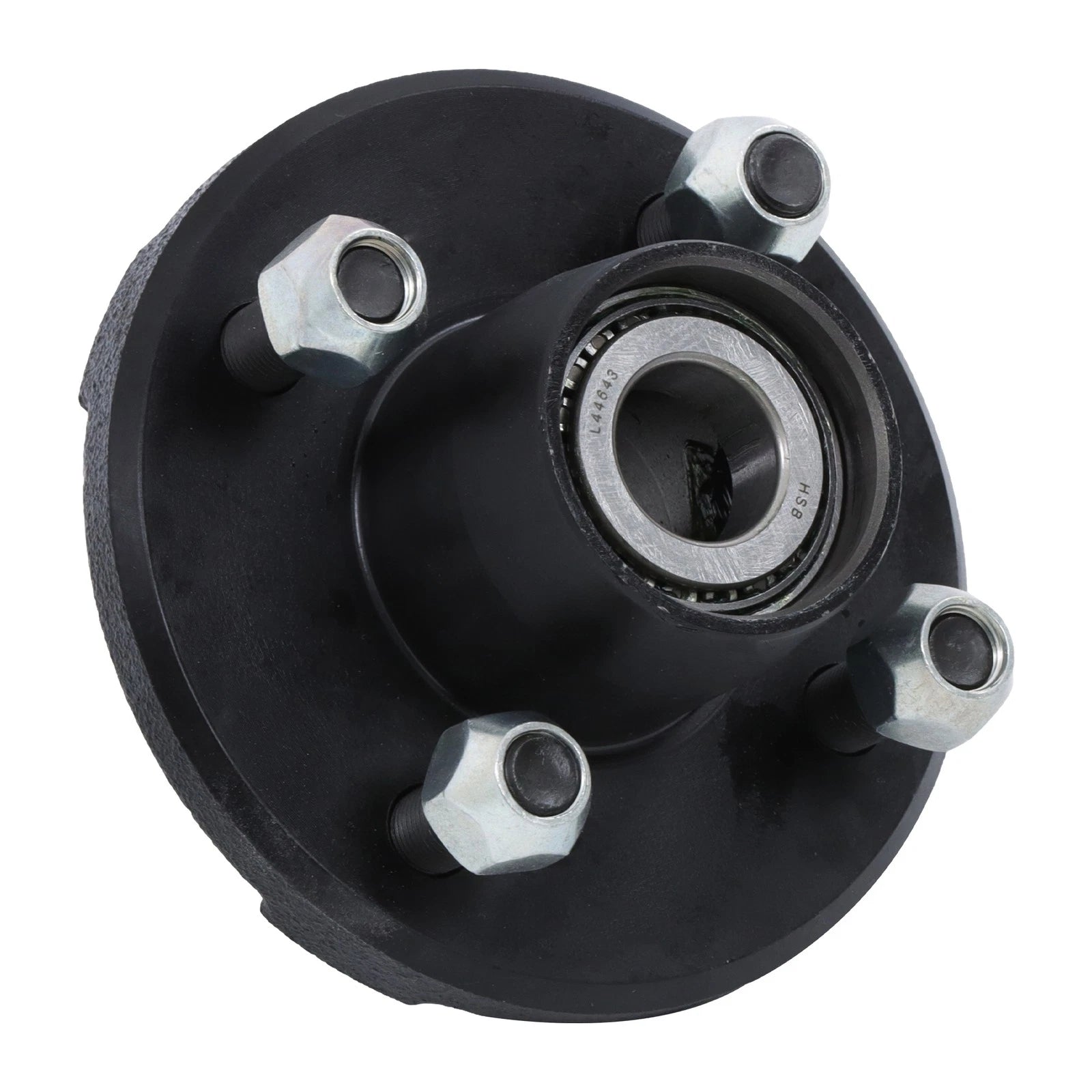 Set of 5 Trailer Hub Assemblies for 4 on 4" 1" Spindle Bolt Circle