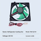 Refrigerator Evaporator Fan Motor FBA12J15V for DC 15V (0.28A)