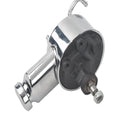 Saginaw Tear Drop Keyway Shaft Power Steering Pump for Chevy GM (Chrome)