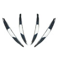 Silver Front Bumper Splitter Fins Spoiler Canard Trim for Benz C-Class (2022-2023)