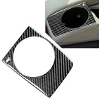 Central Armrest Box Cup Holder Trim for Audi Q7 4L (2007–2015) Carbon Black