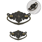 Set of 6 Antique Brass Handle Pull Ring Drawer Knobs for Furniture