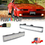 Clear White LED Front Side Marker Lights for Toyota Supra Celica (1987–1992)