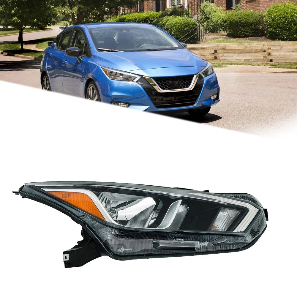 Headlights for Nissan Versa S SV (2020–2021) Halogen