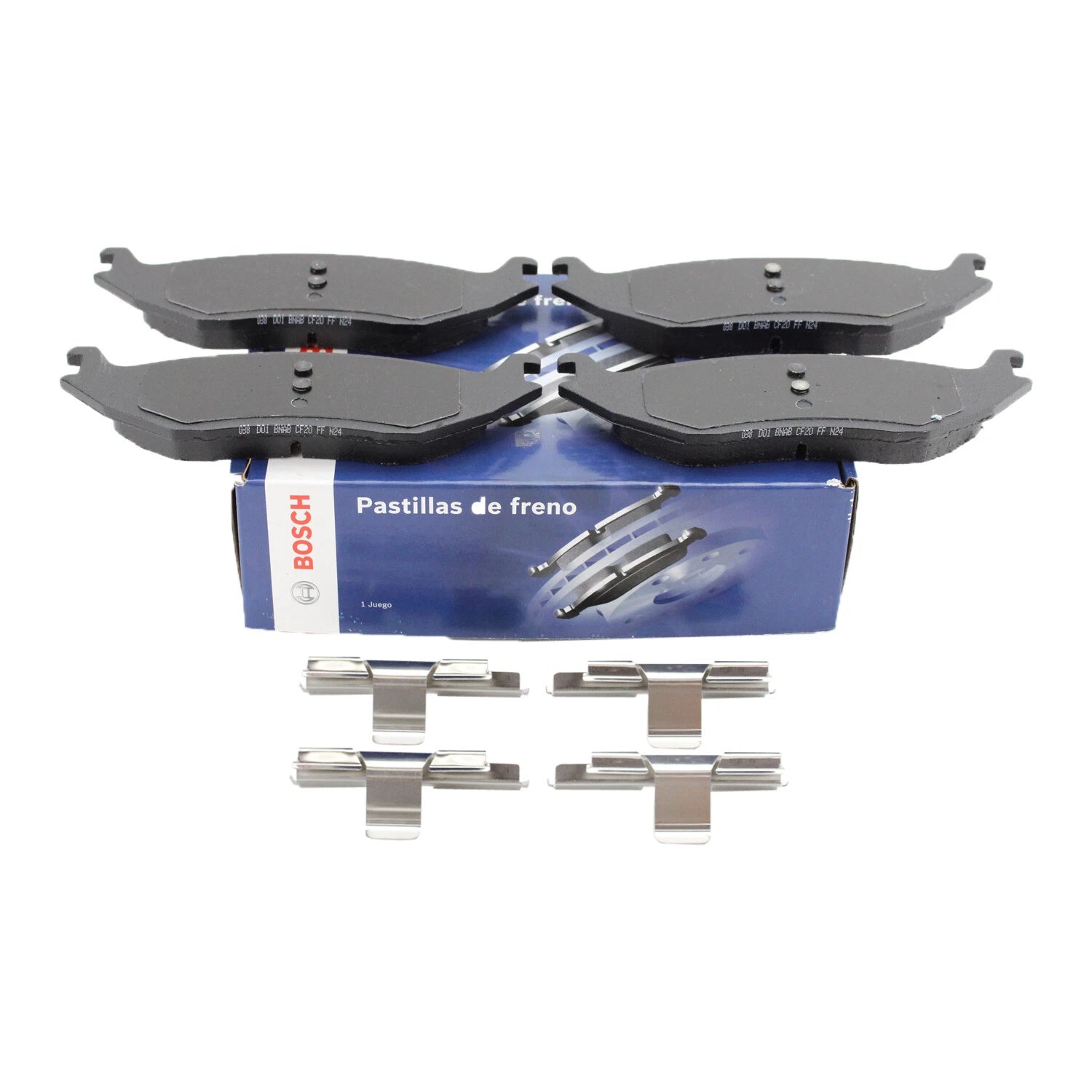 Set of 4 Rear Disc Brake Pads for Chrysler Aspen Dodge Durango Ram 1500 (Bosch BE967H)