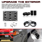 Tow Hook License Plate Air Valve Release Fastener for Hyundai Elantra (2017-2020)