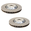 Set of 2 Front Drilled Disc Brake Rotors for Shelby GT350 (Up to 2019)