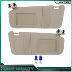Sun Visor Pair for Toyota Camry (2006–2011) - Beige with Mirror Light