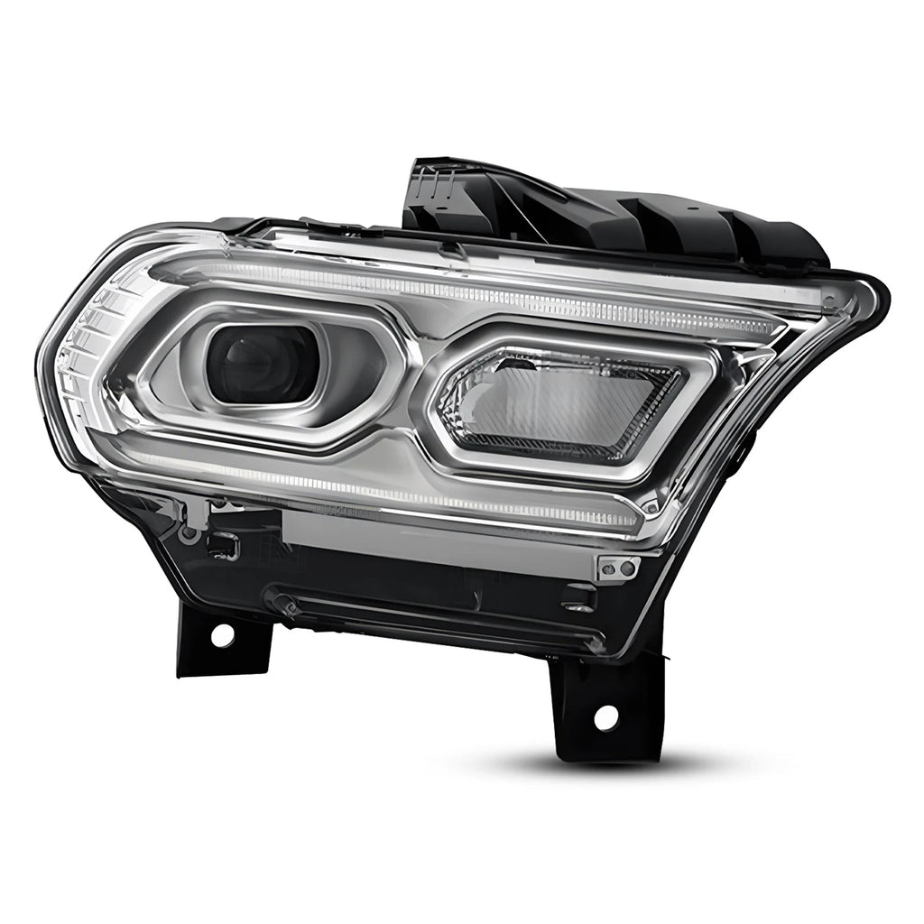 LED Headlight for Dodge Durango (2021–2025) w/Halogen Turn Signal Chrome Right