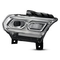 LED Headlight for Dodge Durango (2021–2025) w/Halogen Turn Signal Chrome Right