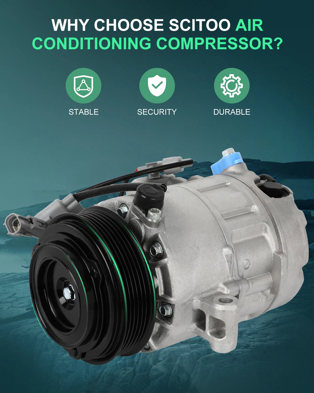 AC Compressor with Clutch for Lexus LS430 (2001–2003) 8832050102