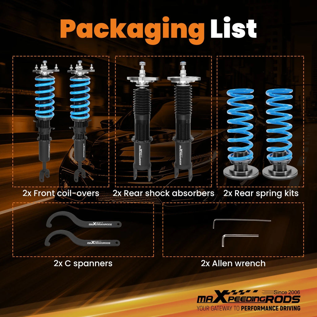 24 Level Coilover Suspension Kit for Infiniti G35 Nissan 350Z (2003–2008)