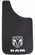 Set of 4 RAM White Logo 11x19 Mud Flaps Splash Guards for Pickup Truck SUV
