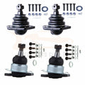 Set of 4 Front Upper Lower Ball Joints for Chevy Blazer & GMC Jimmy (4WD)