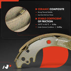 Ceramic Brake Shoes Rear for Toyota Corolla (2002-2008)