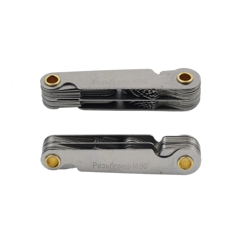 52pcs Pitch Cutting Gauge for Metric Inch Measurement