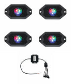 Bluetooth RGB App-Control LED Rock Light Kit 500 Lumen for Universal Use