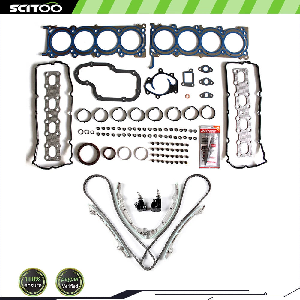 Head Gasket Set & Timing Chain Kit for Infiniti QX56, Nissan Pathfinder, Titan (2004–2015)