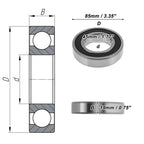 Deep Groove Ball Bearing 6209VV for Various Models (45x85x19mm)