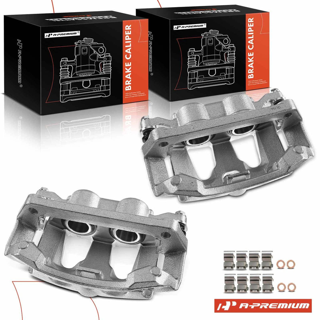 2X Rear Brake Caliper with Bracket for Ford F-250 Super Duty (2013–2022)