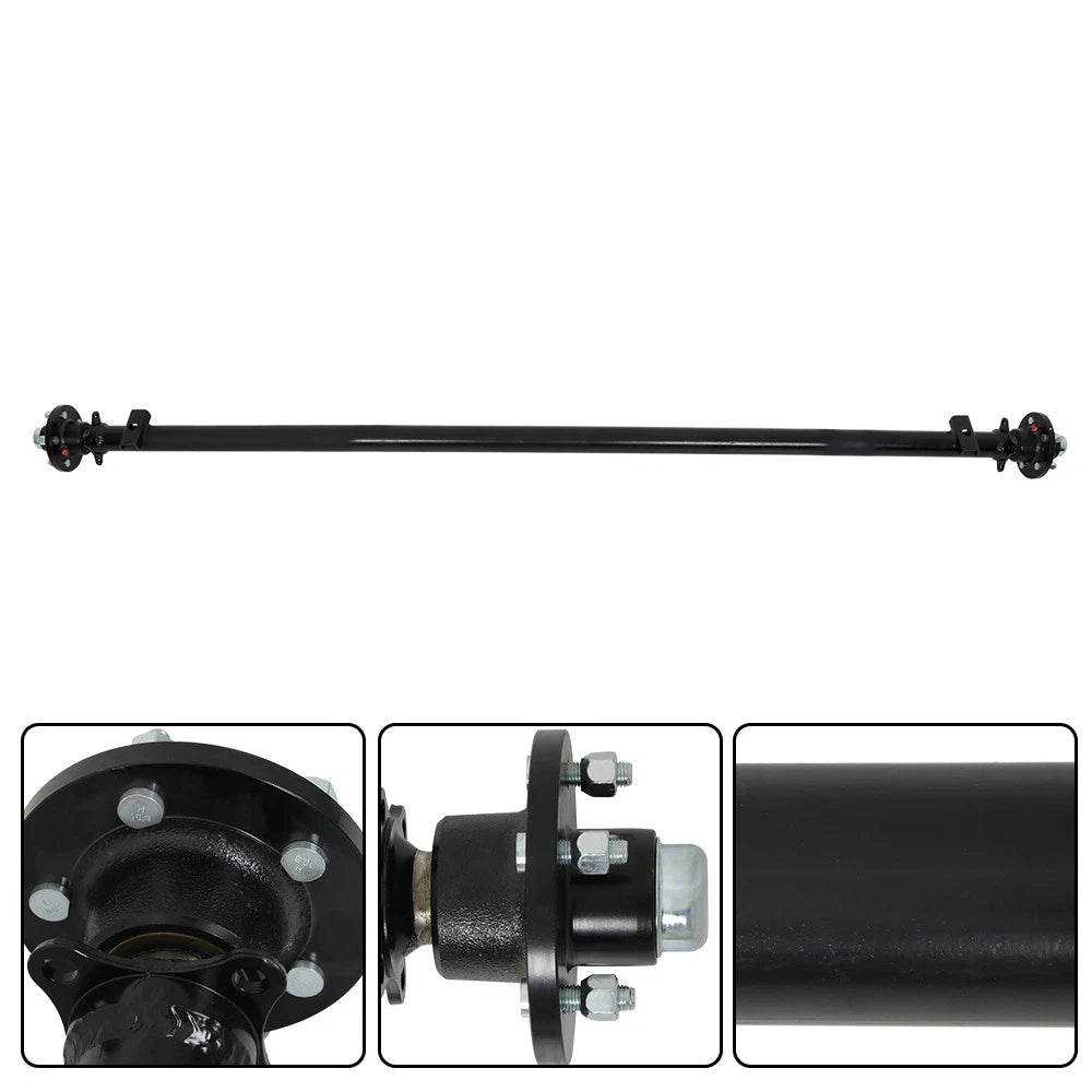 5 Lug 3500lbs Axle for Wide Frame Trucks (89" Hub Face, 74" Spring Center)