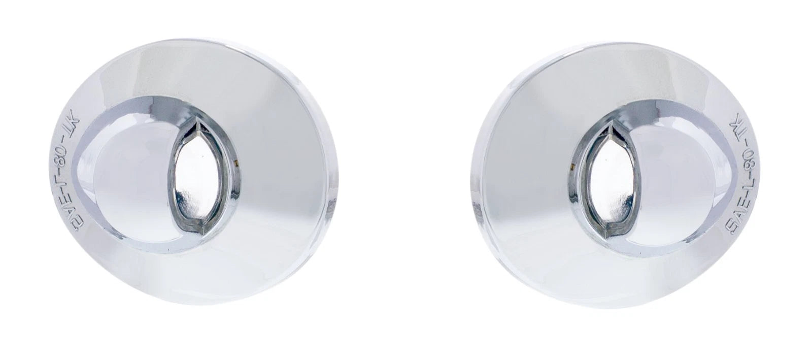 Chrome License Plate Light Lens Replacement for Ford Pickup (1990–2004)