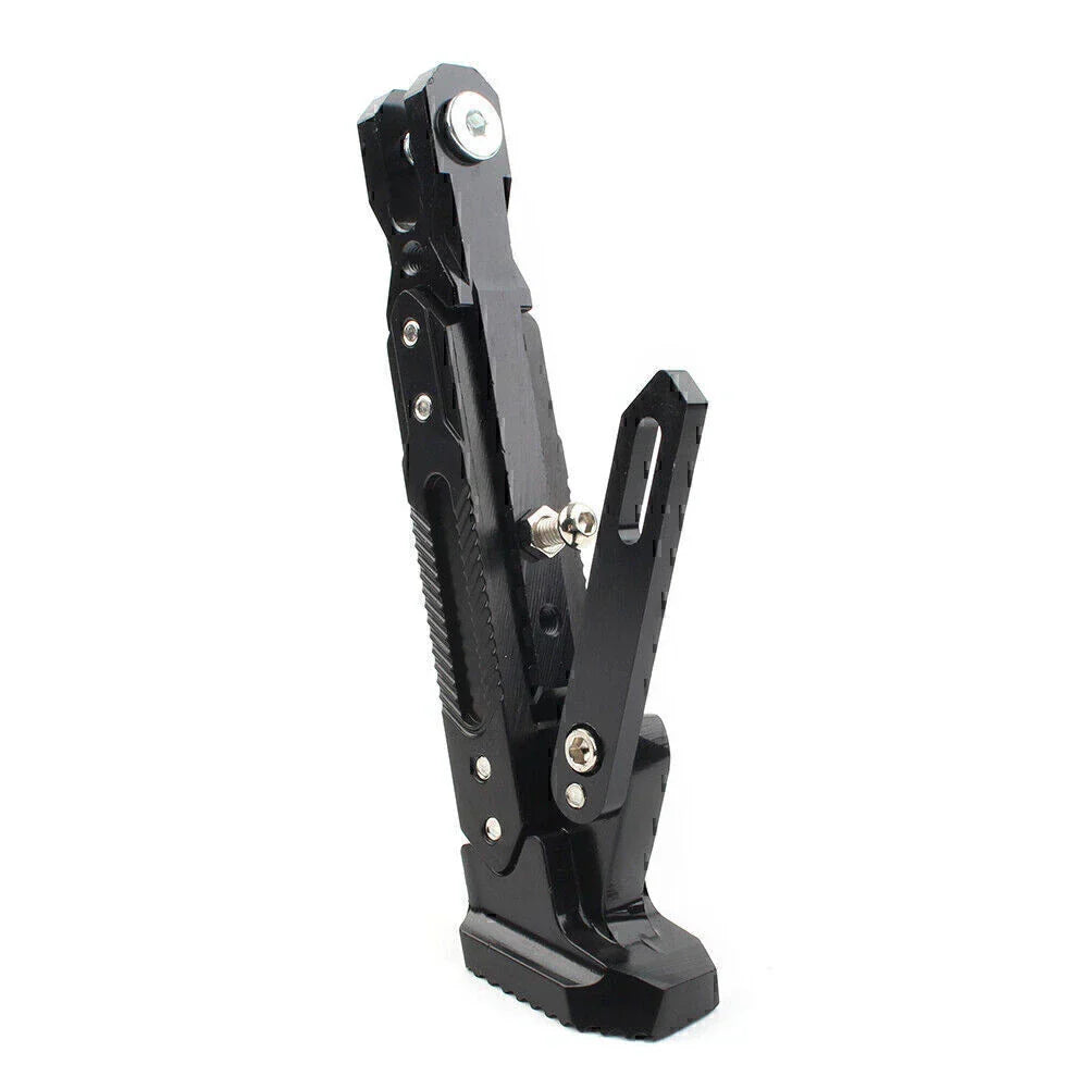 Stainless Steel Adjustable Kickstand for Motorcycles - Non-Slip Side Support
