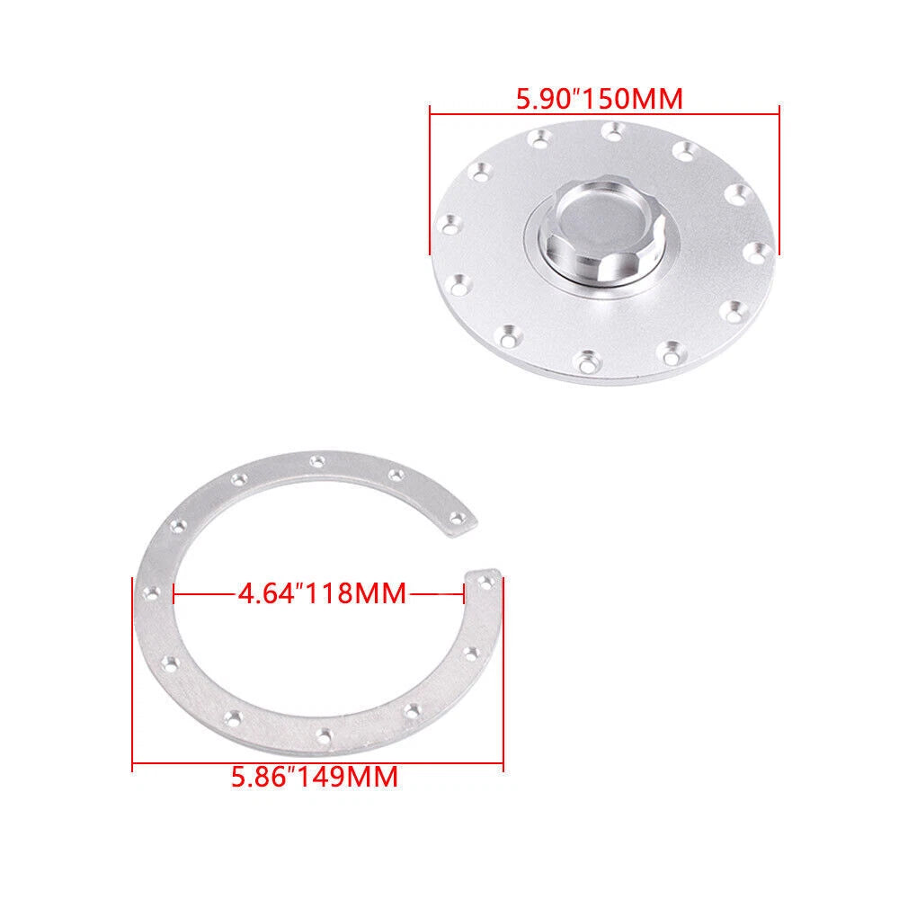 Aluminium Twist On Filler Neck Cap for Fuel Cell (12 Bolt)