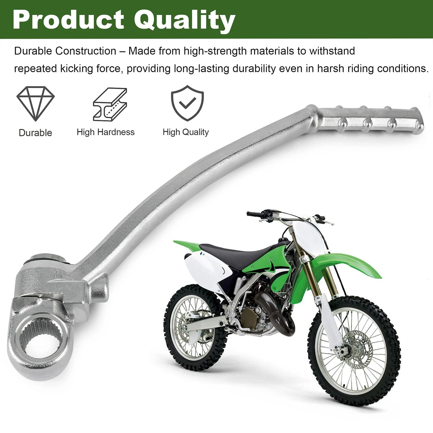 Kick Start Lever Assembly 13064-1174 for Kawasaki KDX 200/220R (1995–2006)