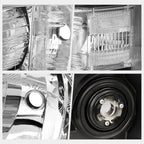Headlight Replacement for Chevy Silverado (2007–2014) Chrome Housing Clear Corner
