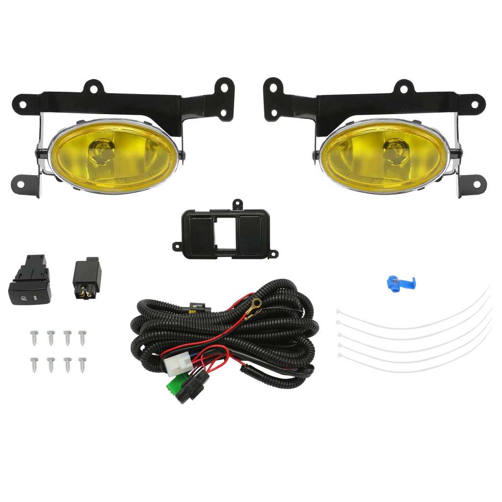 Set of 2 Yellow Lens Bumper Fog Lights for Honda Civic Coupe (2006–2008)