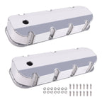 Set of 2 Polished Valve Covers for Chevrolet Big Block 396 427 454 (1965–1995)