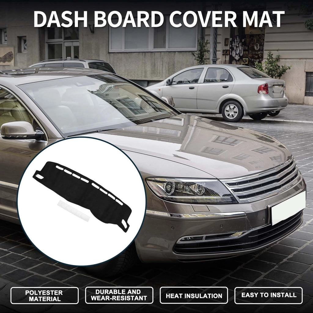 Dashboard Cover Mat for Volkswagen T-ROC (2018–2023) Sun Protector Black