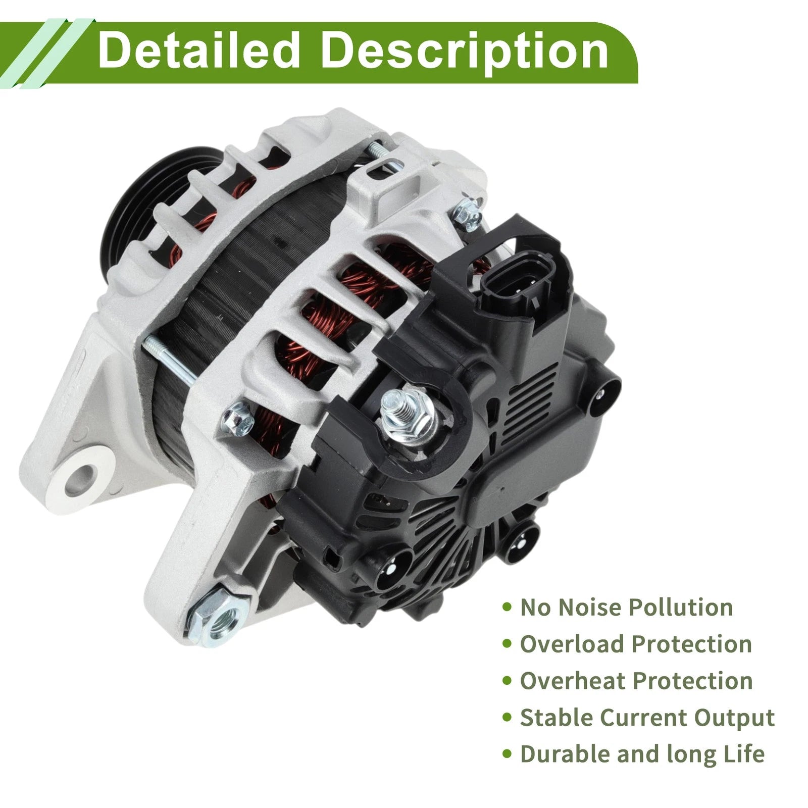 Alternator 90A 12V for Hyundai Accent (2012–2017) No. 373002B300