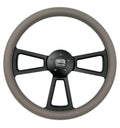 18 Inch Black 5 Hole Steering Wheel Wrap for Peterbilt Kenworth Freightliner (OEM)
