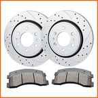 Front Drilled Brake Rotors & Ceramic Pads Kit for Ford F-150 (2010–2020)