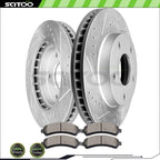Front Brake Rotors & Ceramic Pads for Chevy Blazer S10 GMC Jimmy Sonoma (2000–2005)