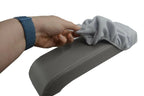 Fleece Console Lid Armrest Cover for Infiniti FX35 (2003–2005) Gray