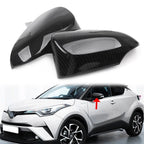 2X Rear View Side Mirrors Decor Cover ABS for Toyota C-HR (2016–2018)